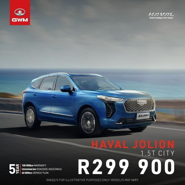 Haval Jolion 1.5T City from R299 900*